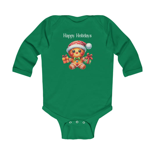 Onesie - Christmas - Gingerbread - Happy Holidays (01)