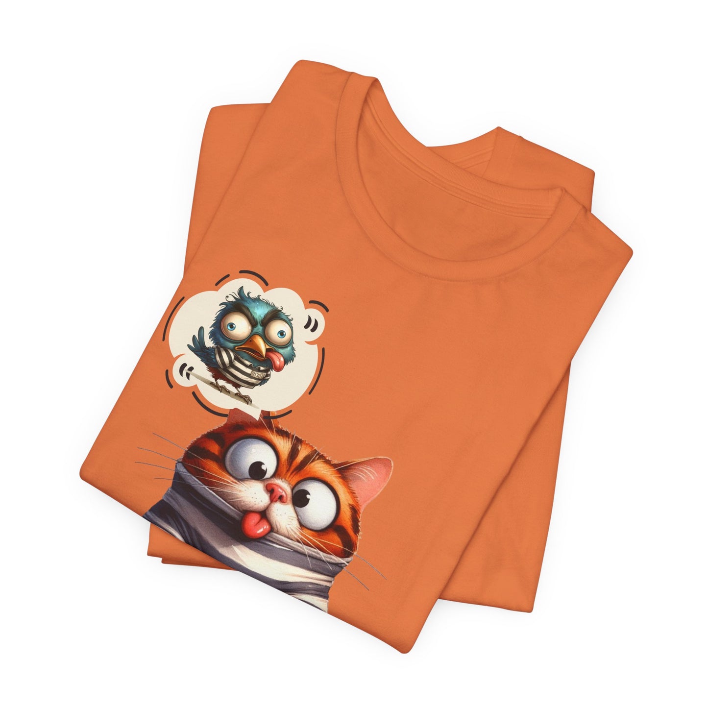 T-Shirt - Animal - Cat - I ate the jail bird (1a)