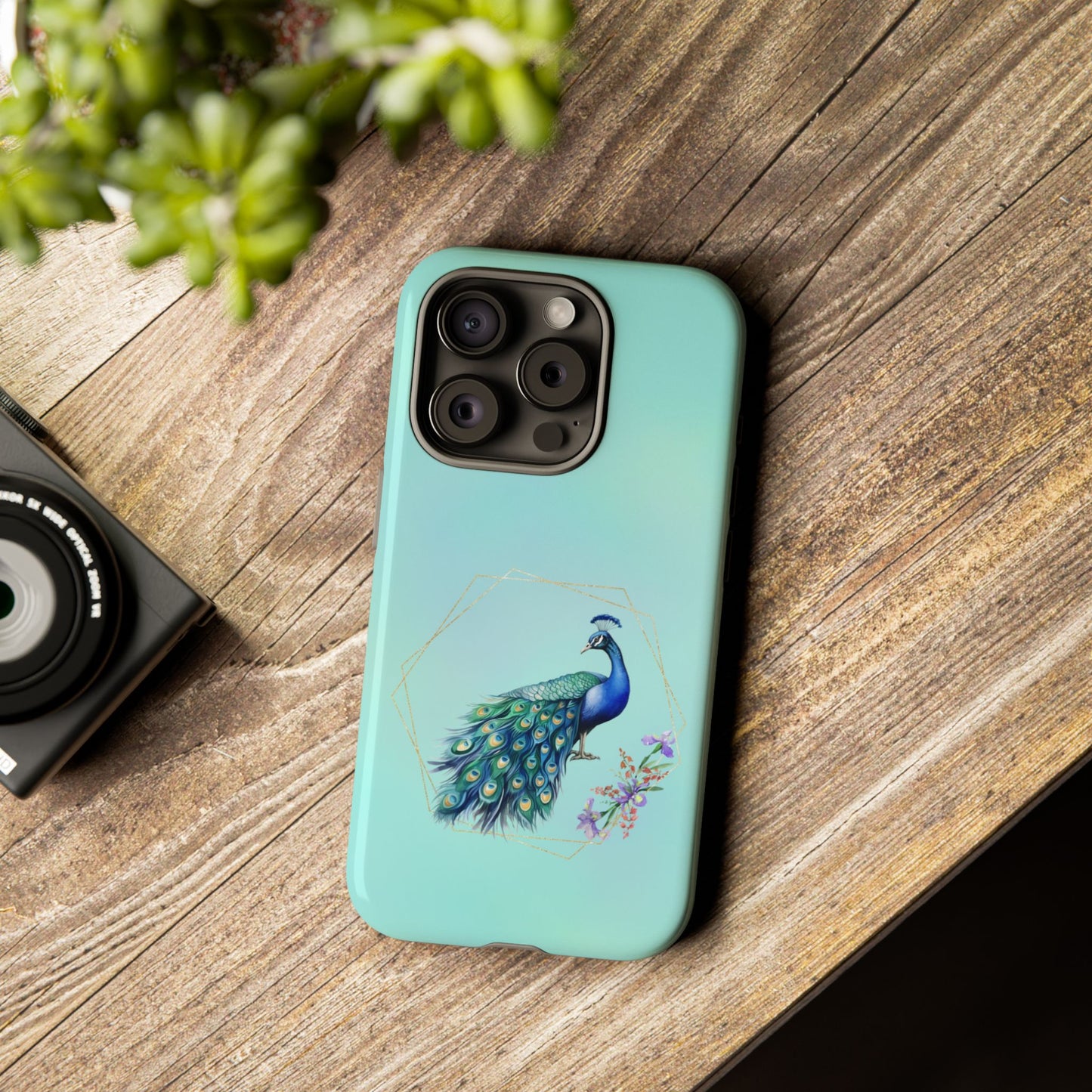 Tough Cell Phone Case - Animal - Peacock (2)