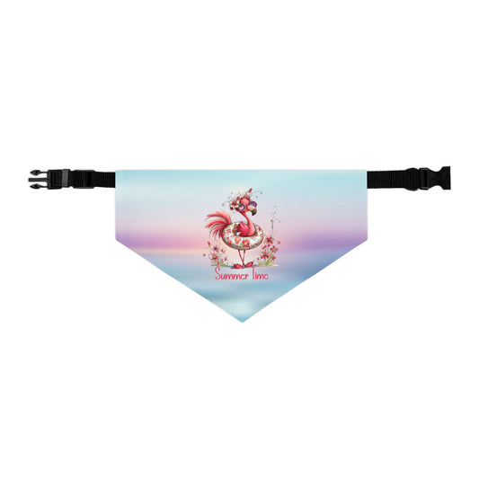Pet Item - Bandana Collar - Flamingo - Summer Time (01)