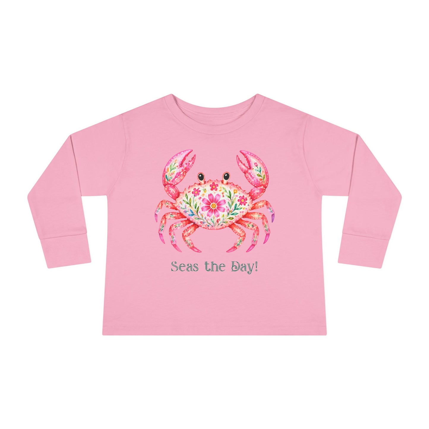 Toddler LS Tee - Animal - Seas the Day Crab (01)