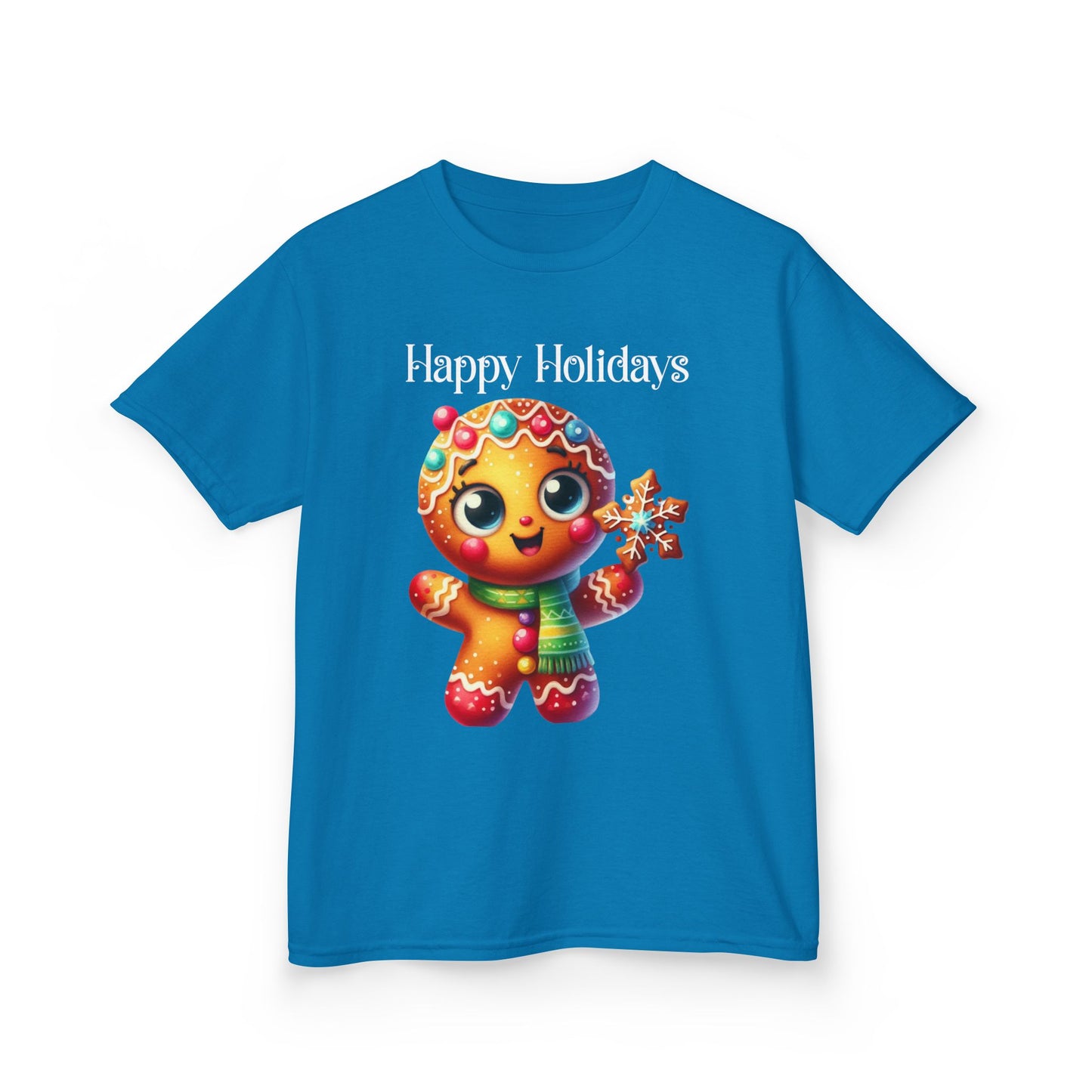 Child Tee - Christmas - Gingerbread - Happy Holidays (03a)