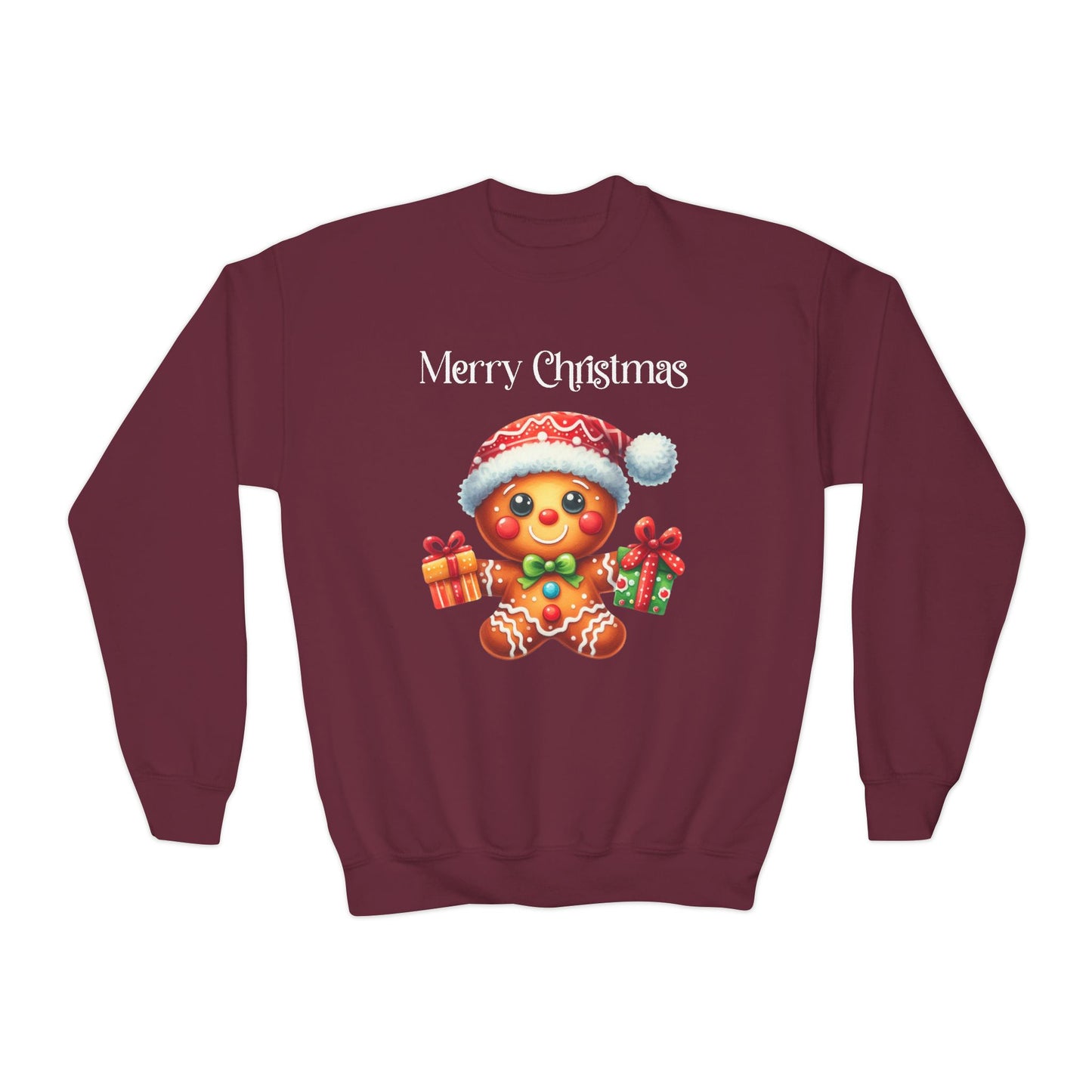 Child Sweatshirt - Christmas - Gingerbread - Merry Christmas (01a)