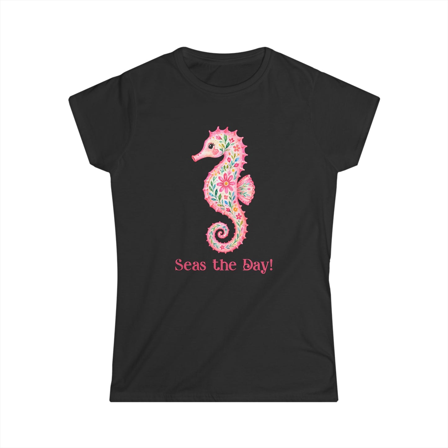 Female T-Shirt - Animal - Seas the Day Sea Horse (01)