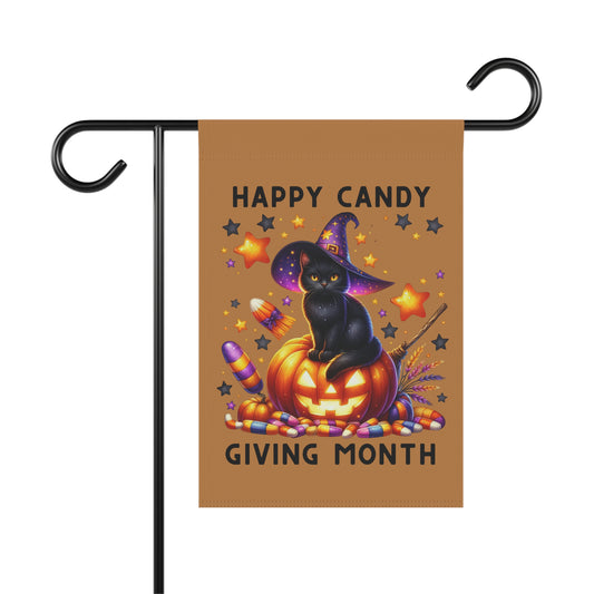 Garden Flag - Halloween - Happy Candy Giving Month (03a)