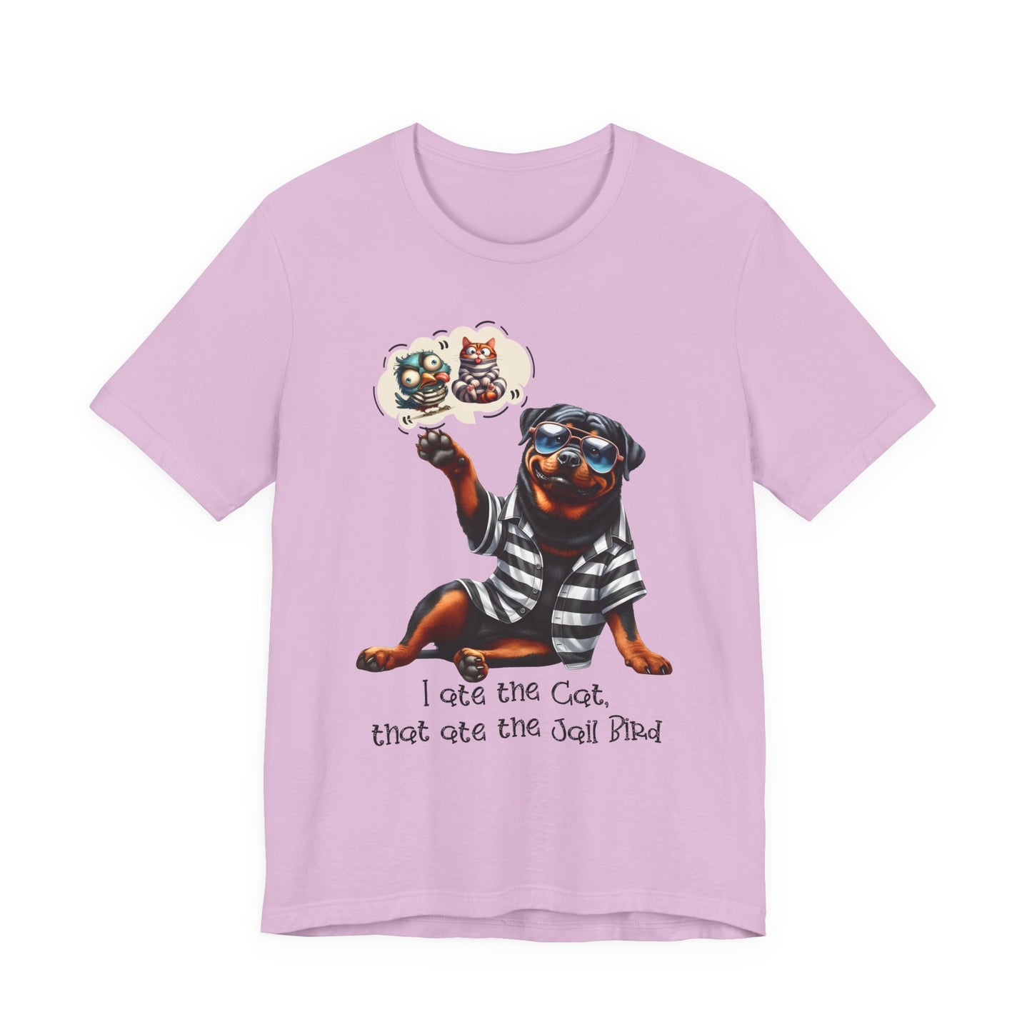 T-Shirt - Animal - Dog - I ate the cat that ate jail bird (1a)