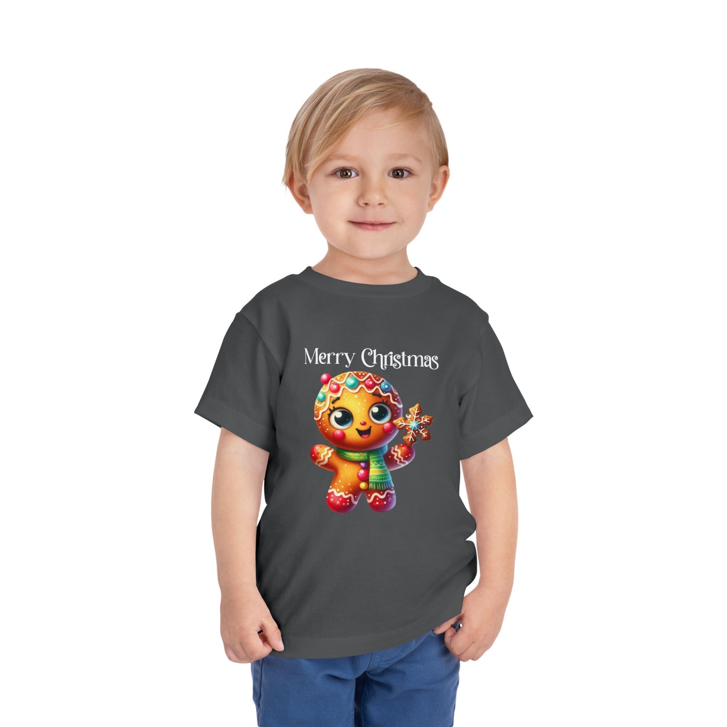 Toddler Tee - Christmas - Gingerbread - Merry Christmas (03a)