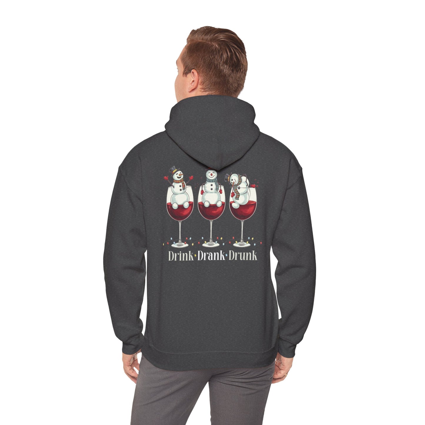 Heavy Blend Hoodie - Winter - Snowmen Drink Drank Drunk (01)