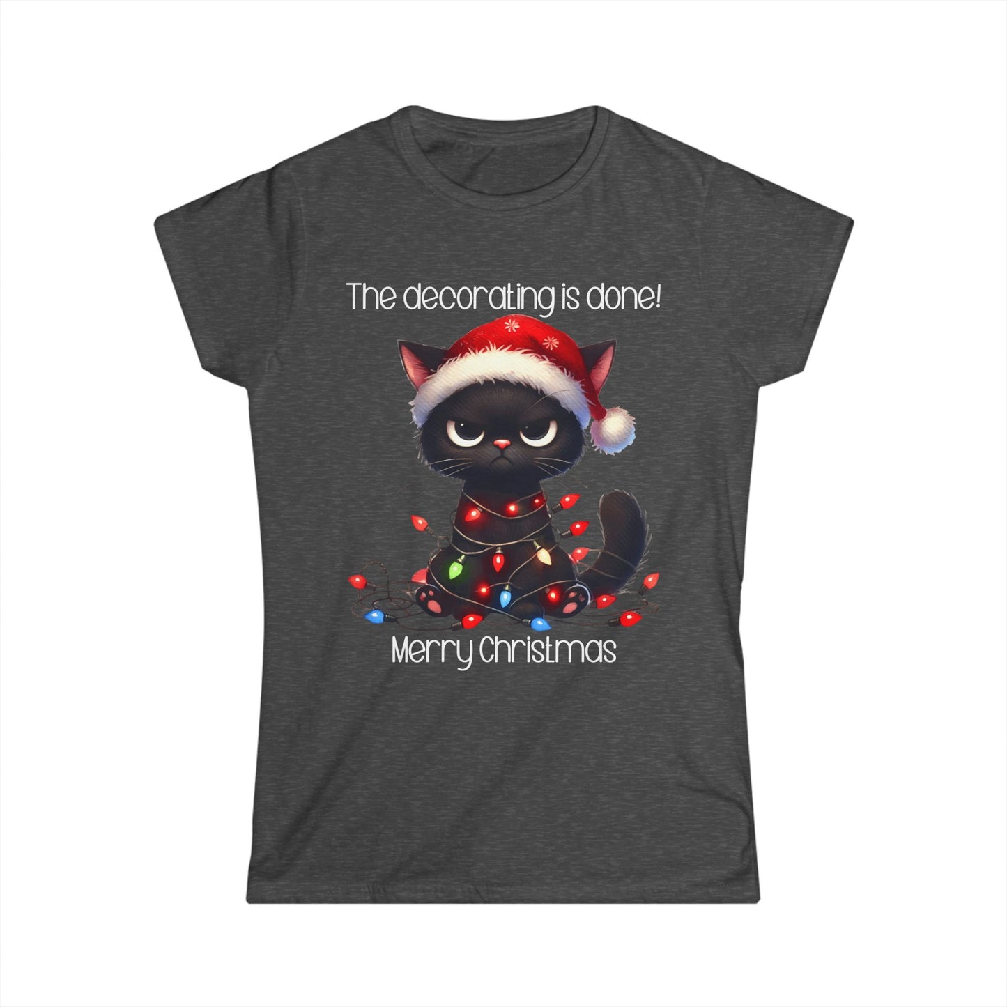 Female T-Shirt - Christmas - Decorating Done (01)