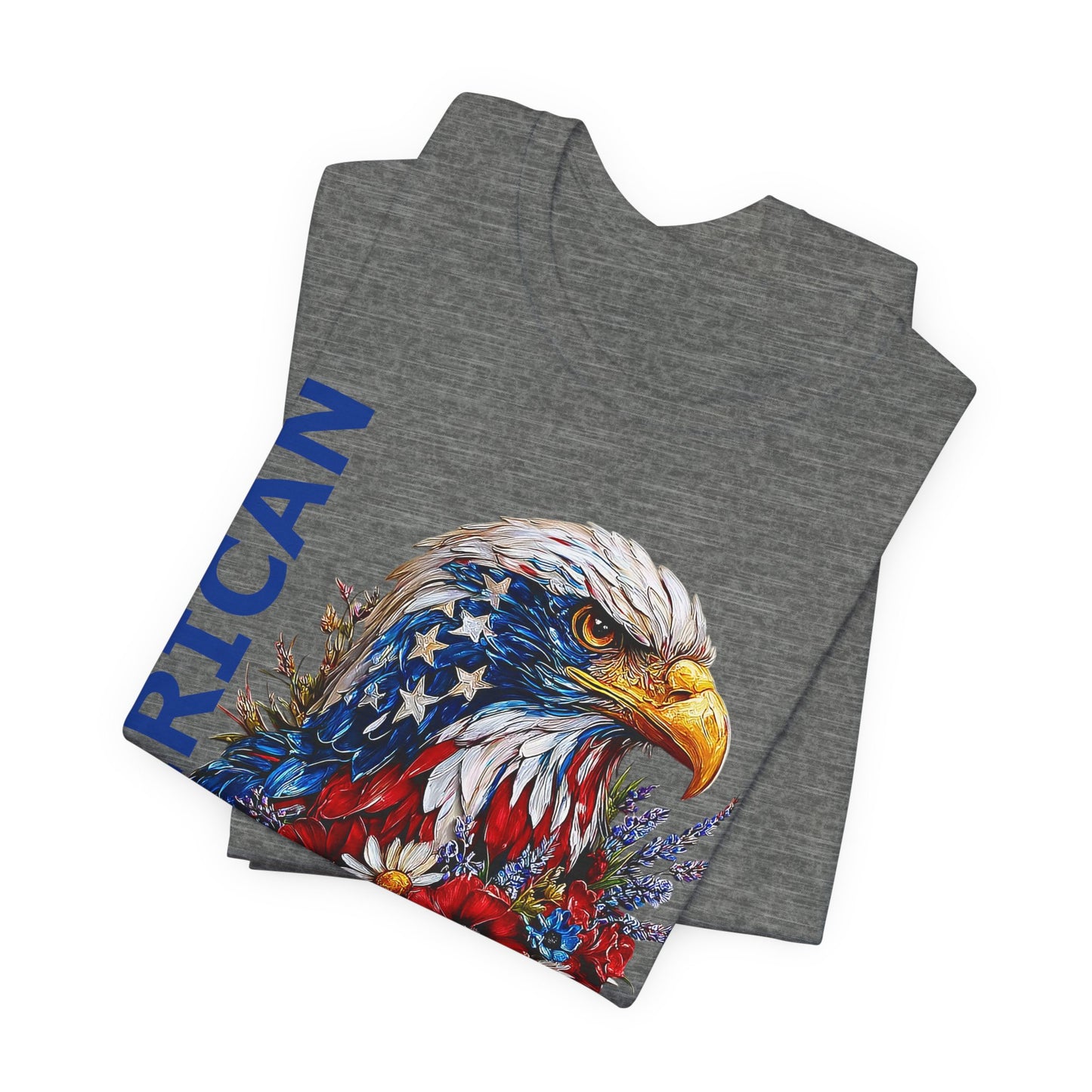 T-Shirt - American - American Girl with Eagle 01
