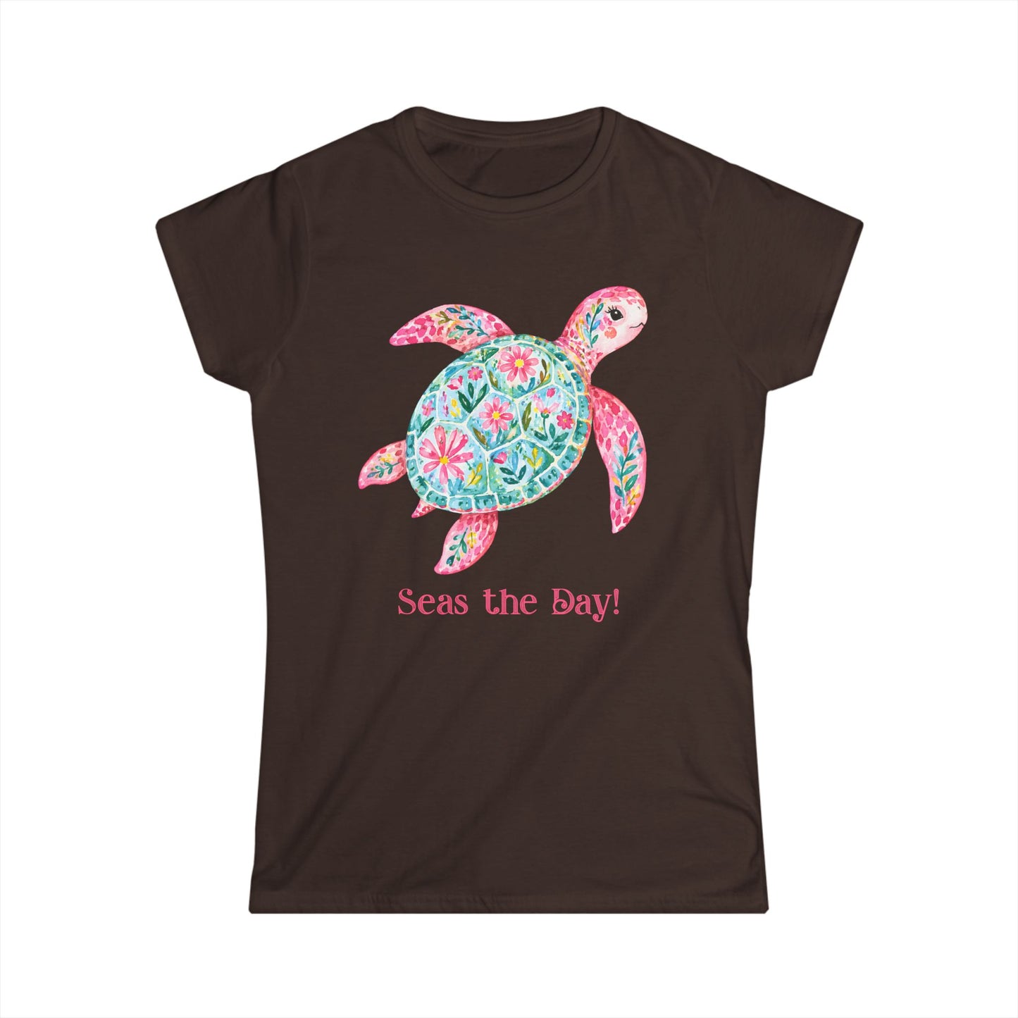 Female T-Shirt - Animal - Seas the Day Turtle (01)