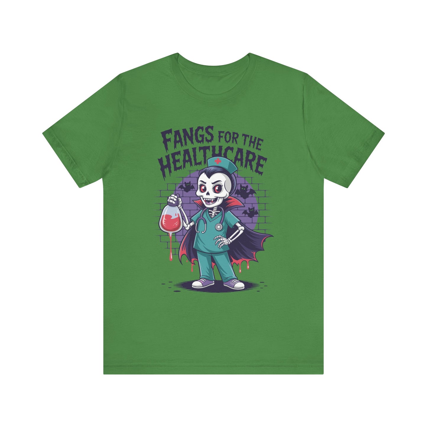 T-Shirt - Medical / Halloween - Fangs for the Healthcare (01a)