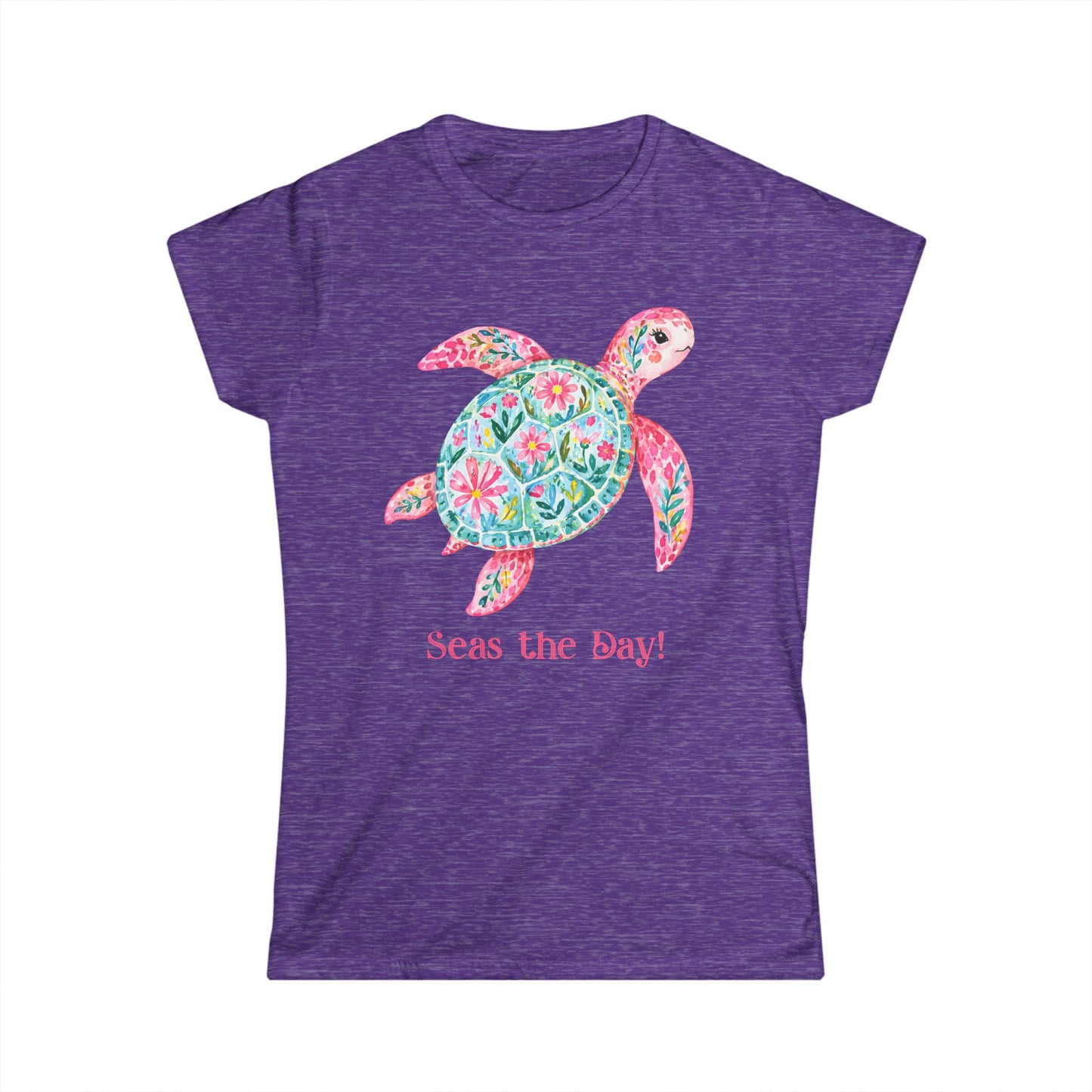 Female T-Shirt - Animal - Seas the Day Turtle (01)