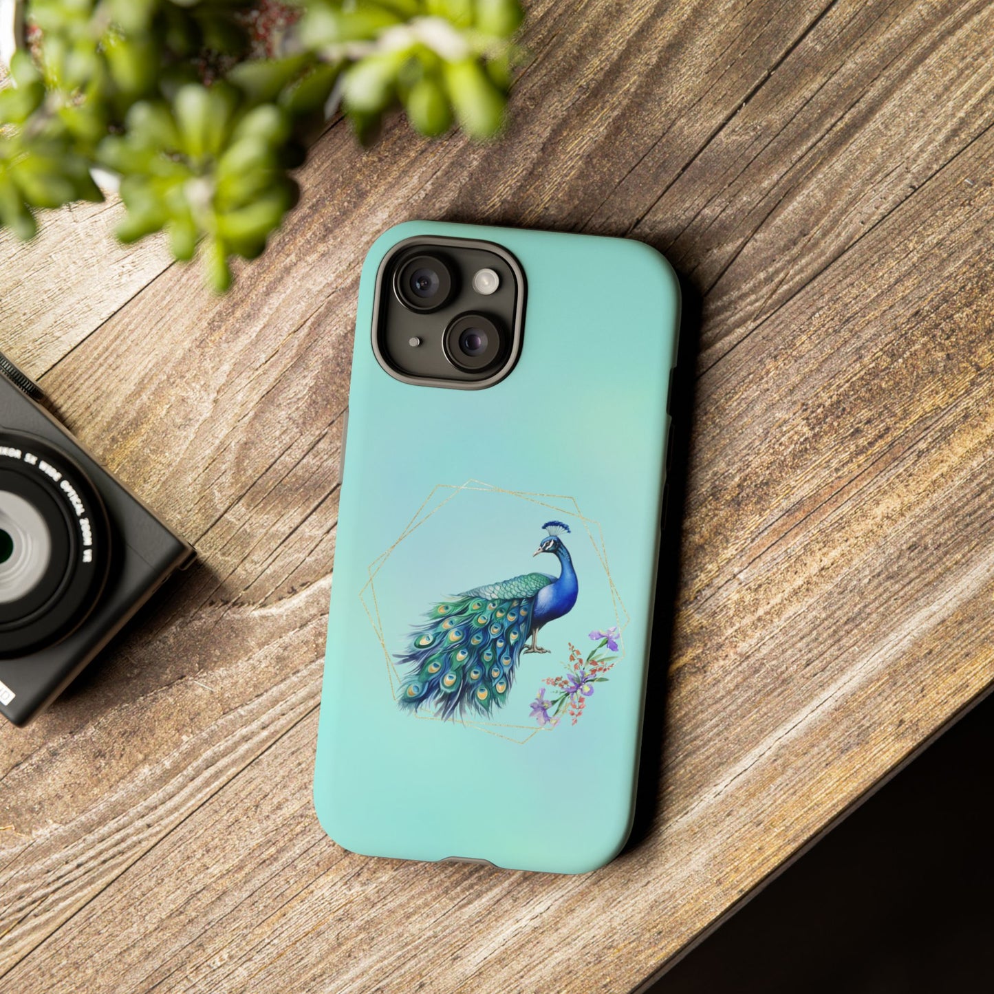 Tough Cell Phone Case - Animal - Peacock (2)