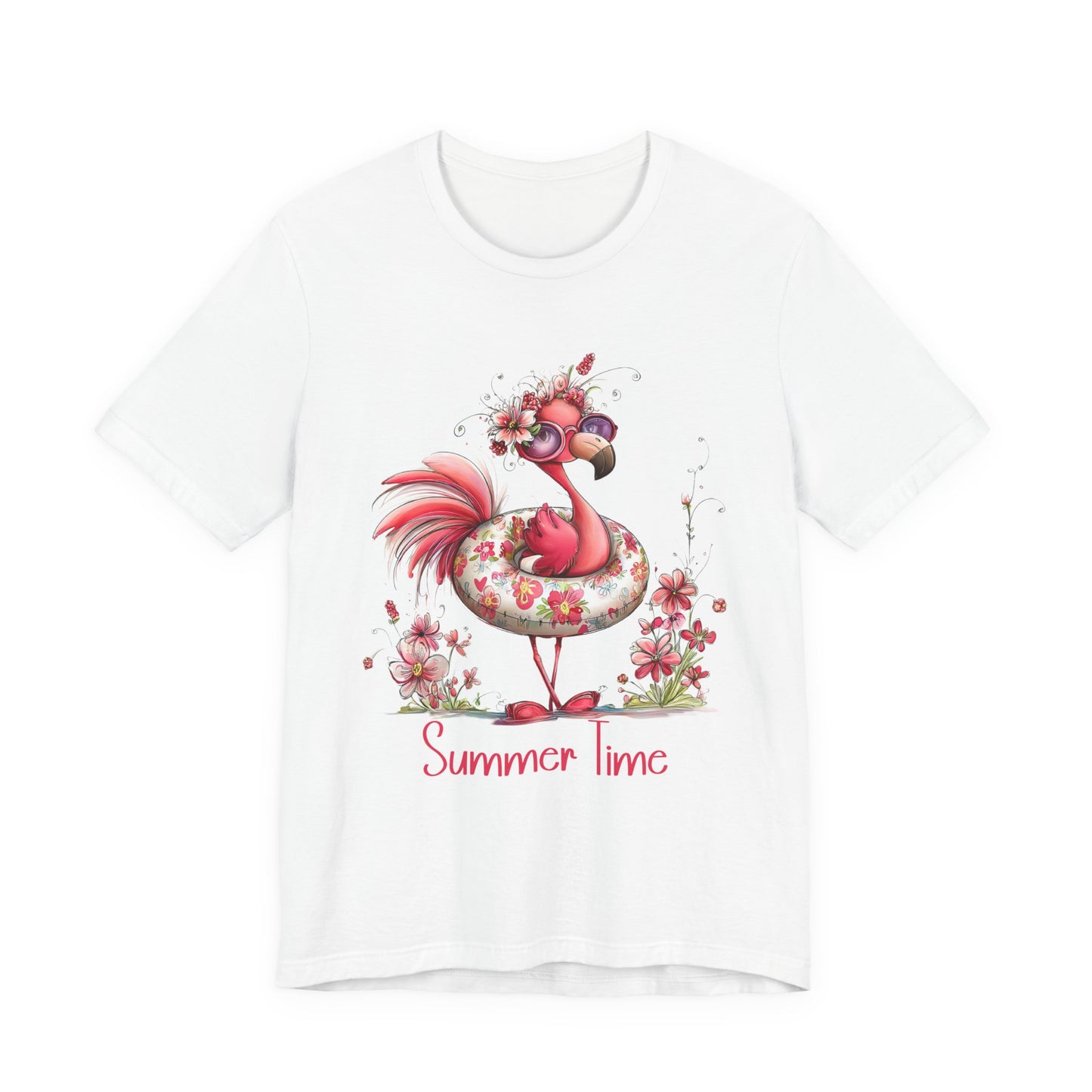 T-Shirt - Animal - Flamingo - Summer Time 01