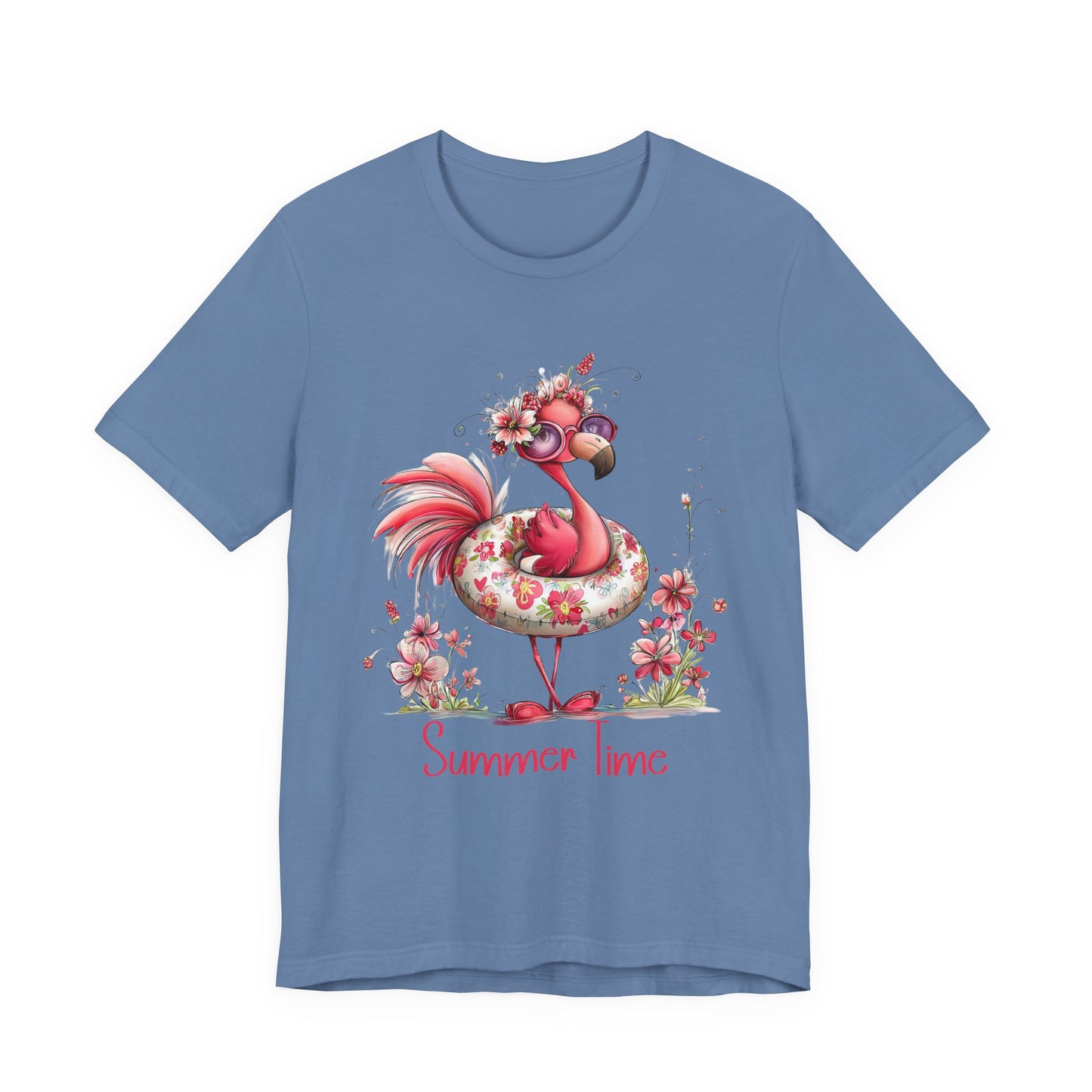 T-Shirt - Animal - Flamingo - Summer Time 01