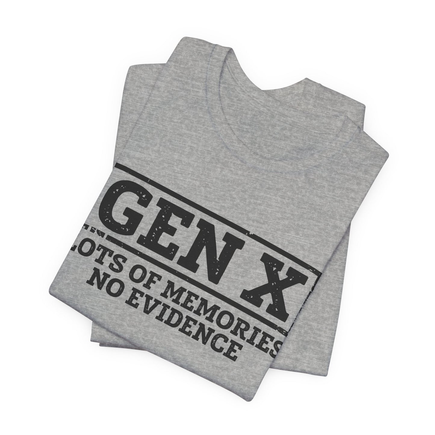 T-shirt - Sarcastic - GenX No Memories (01-black)