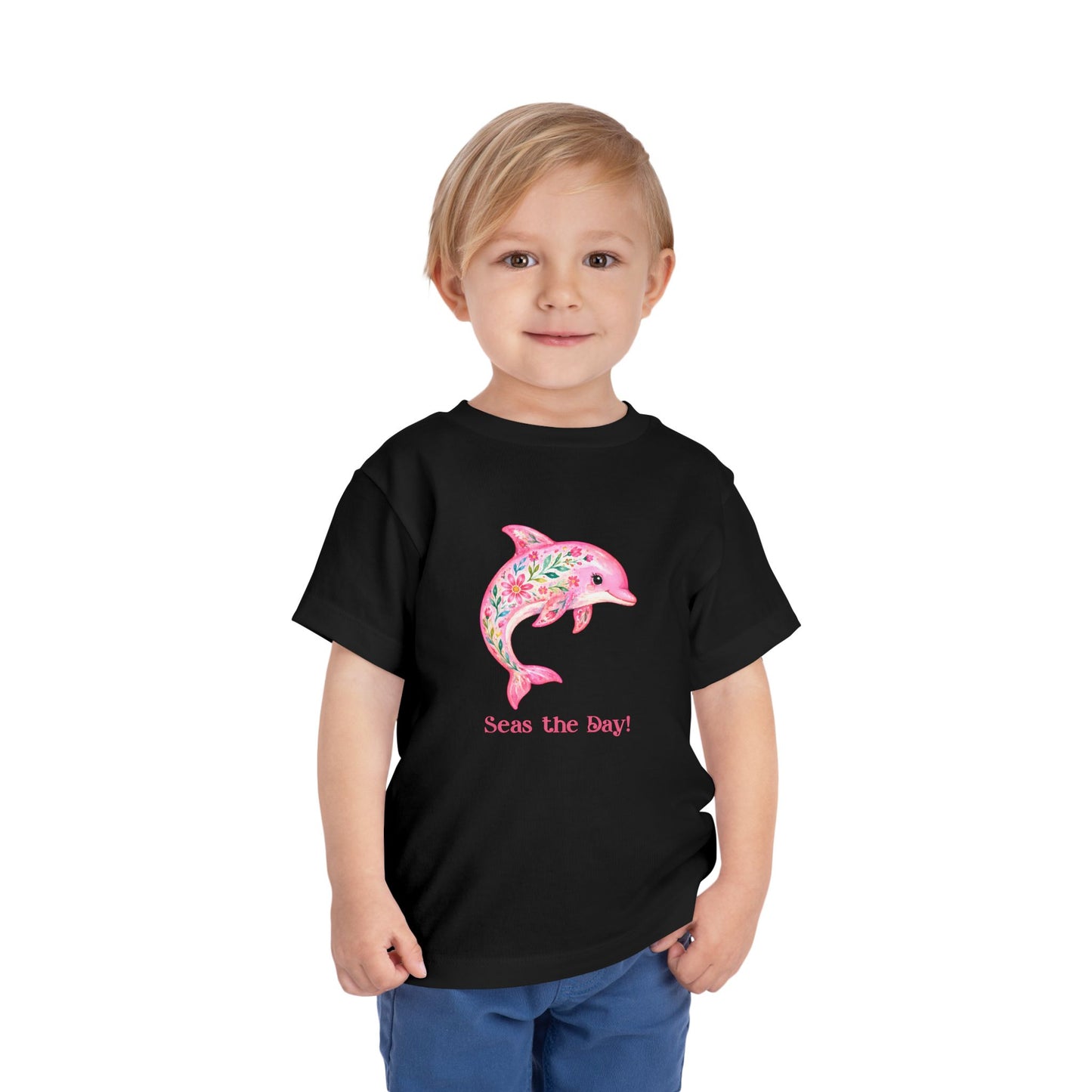 Toddler Tee - Animal - Seas the Day Dolphin (01)