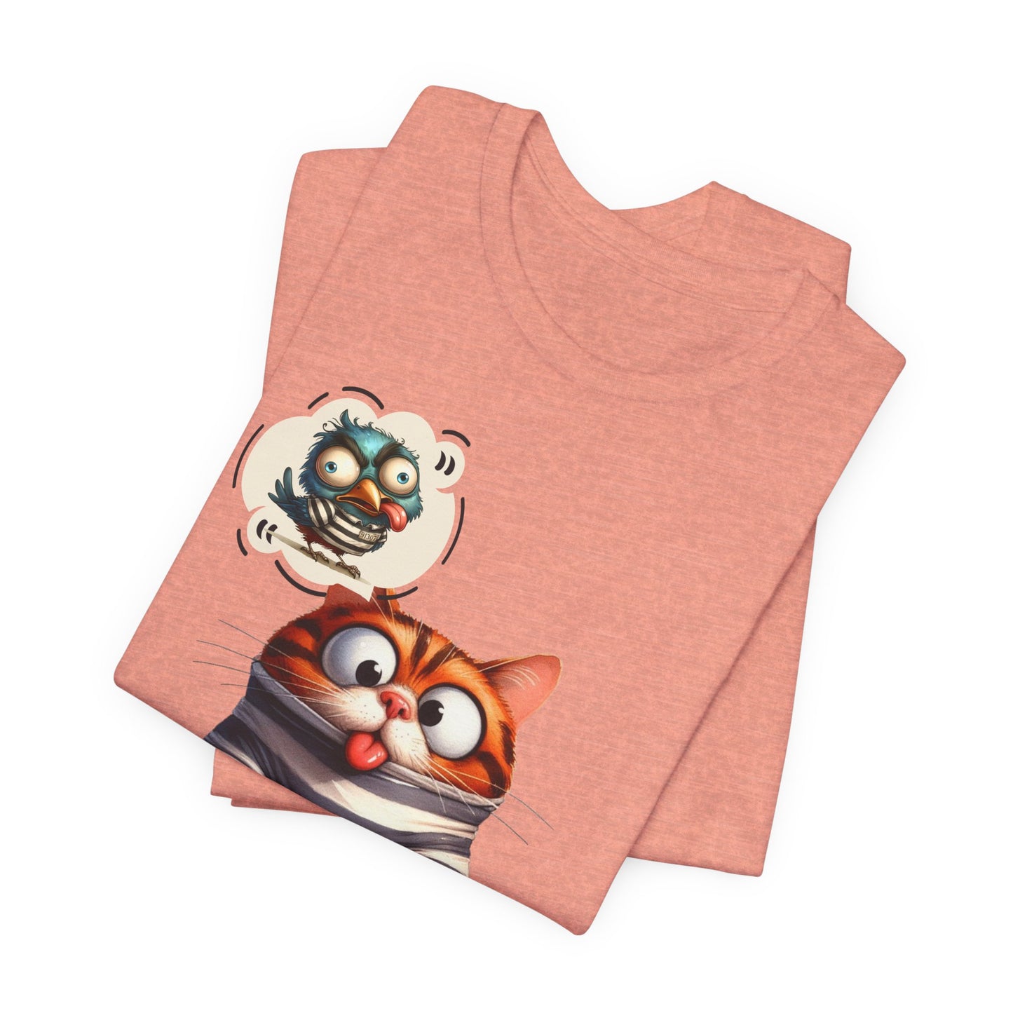 T-Shirt - Animal - Cat - I ate the jail bird (1a)