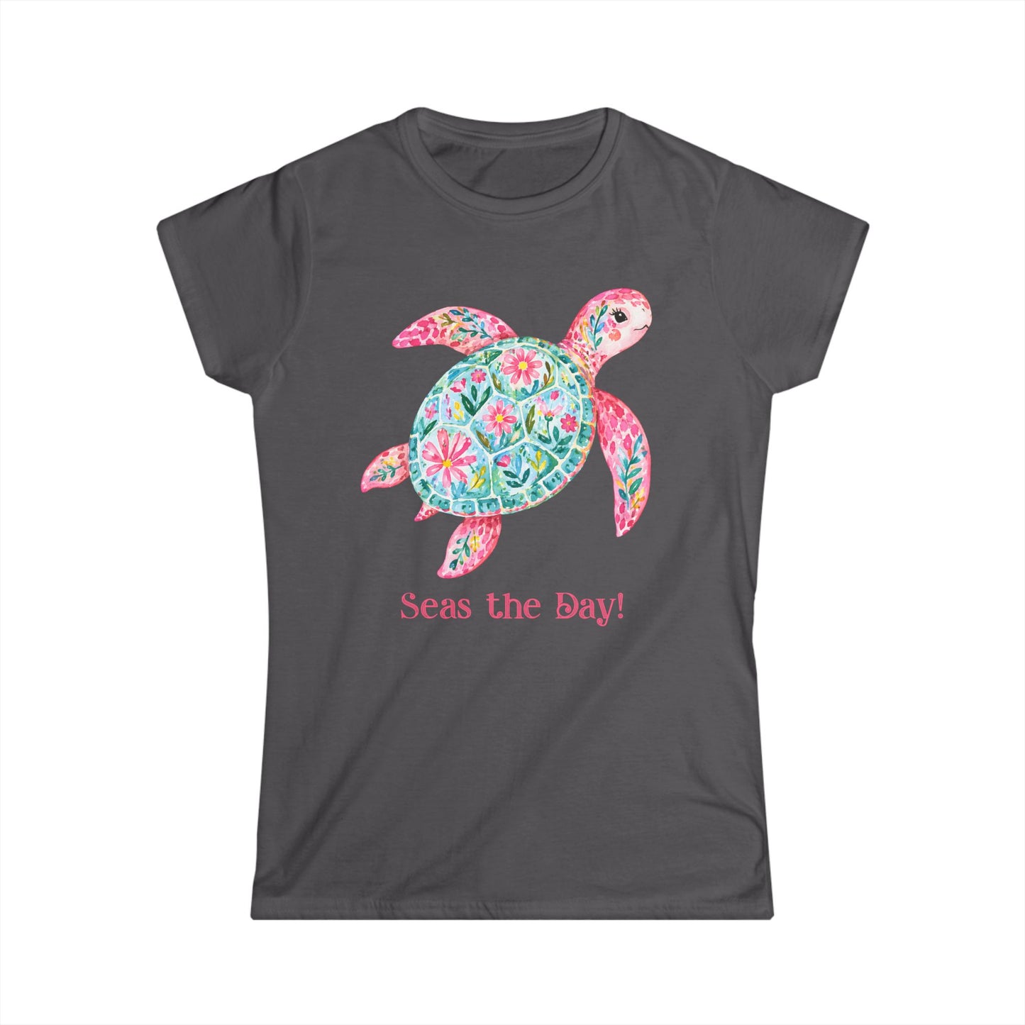 Female T-Shirt - Animal - Seas the Day Turtle (01)