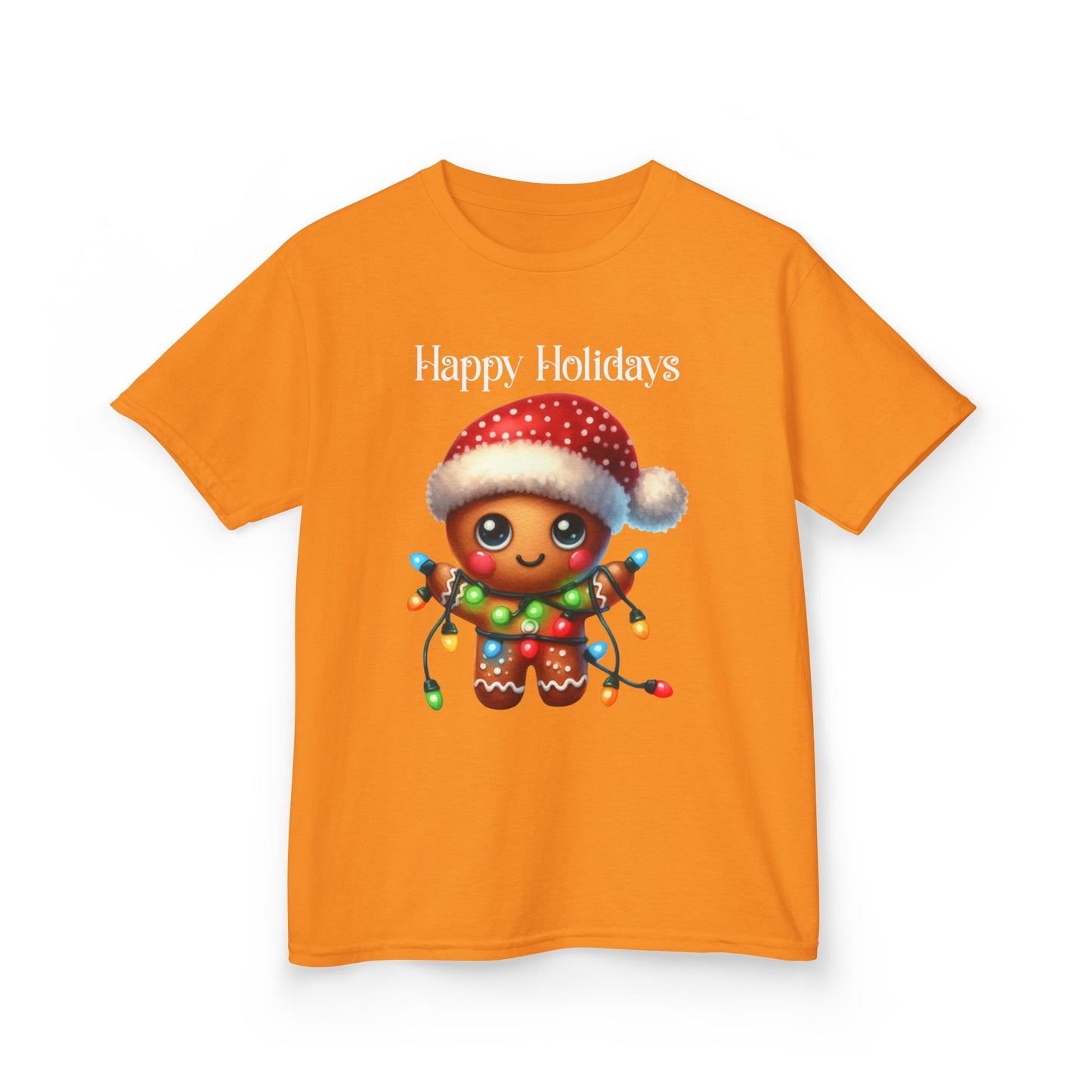 Child Tee - Christmas - Gingerbread - Happy Holidays (02a)
