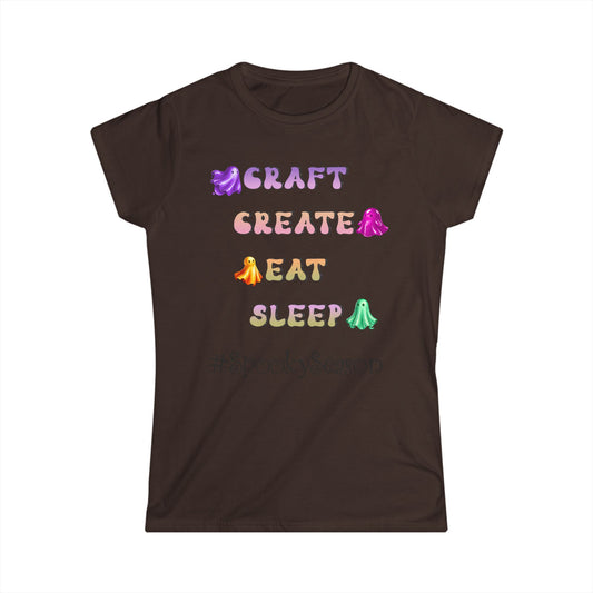 Female T-Shirt - Halloween - Craft Create Eat Sleep #spookyseason (01a)
