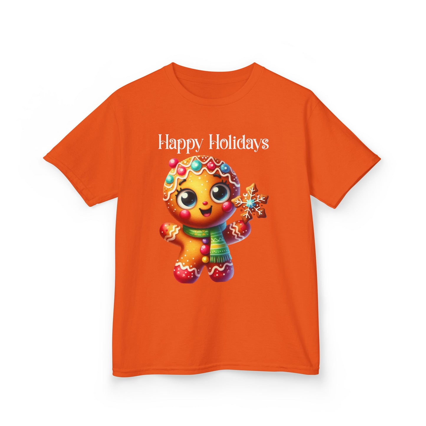 Child Tee - Christmas - Gingerbread - Happy Holidays (03a)