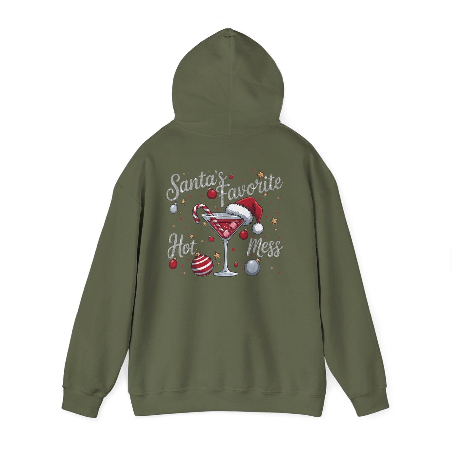 Heavy Blend Hoodie - Christmas - Santa's Fav. Hot Mess (01)