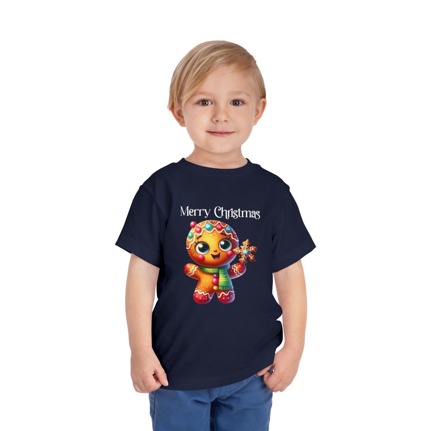 Toddler Tee - Christmas - Gingerbread - Merry Christmas (03a)