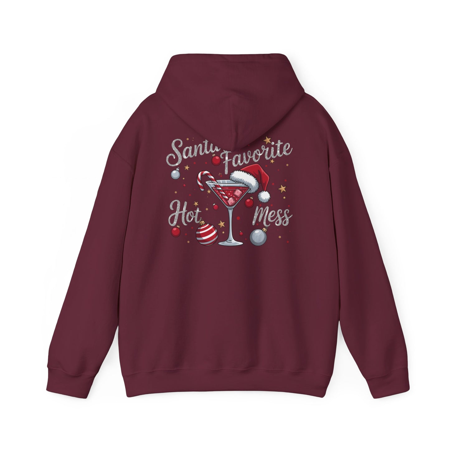 Heavy Blend Hoodie - Christmas - Santa's Fav. Hot Mess (01)