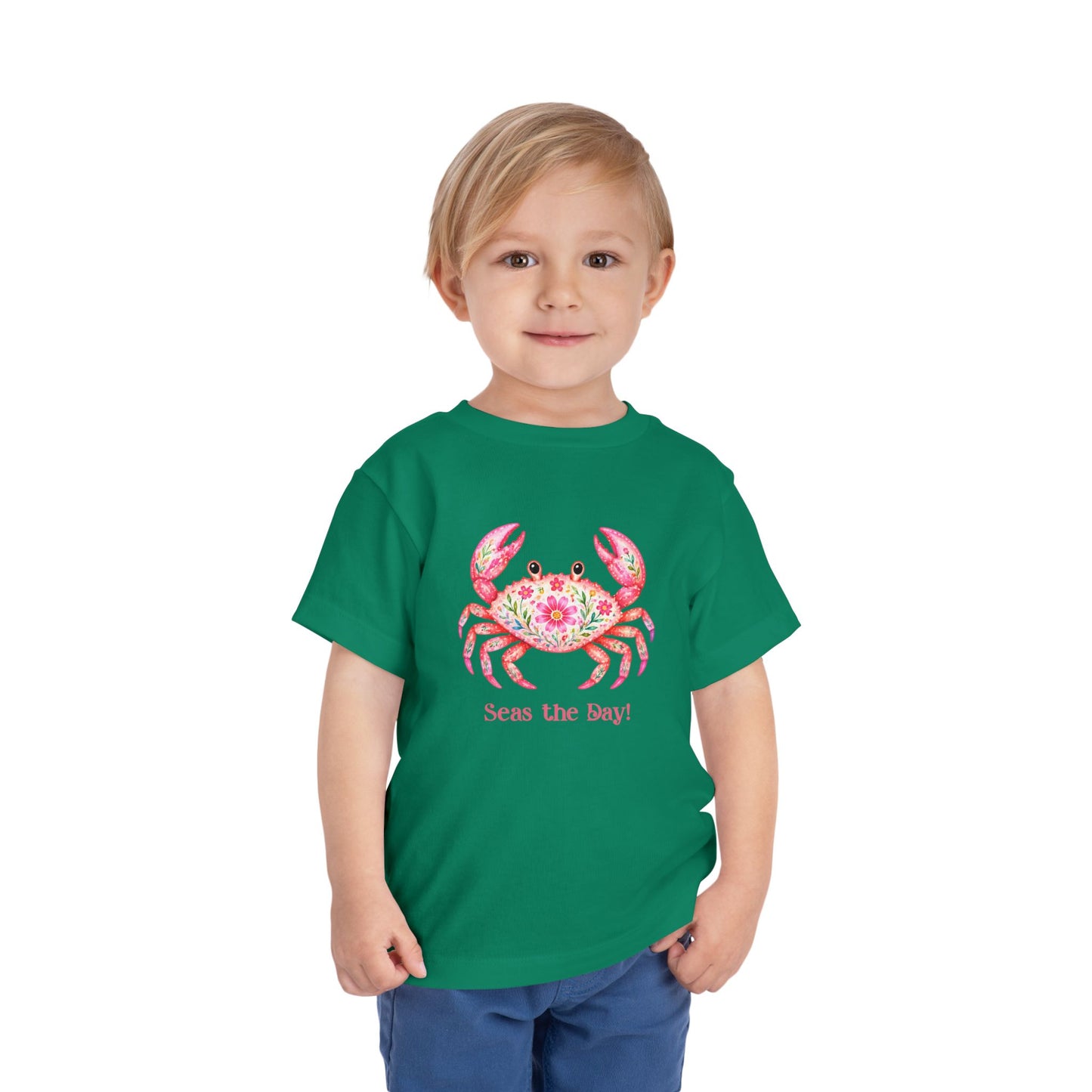 Toddler Tee - Animal - Seas the Day Crab (01)