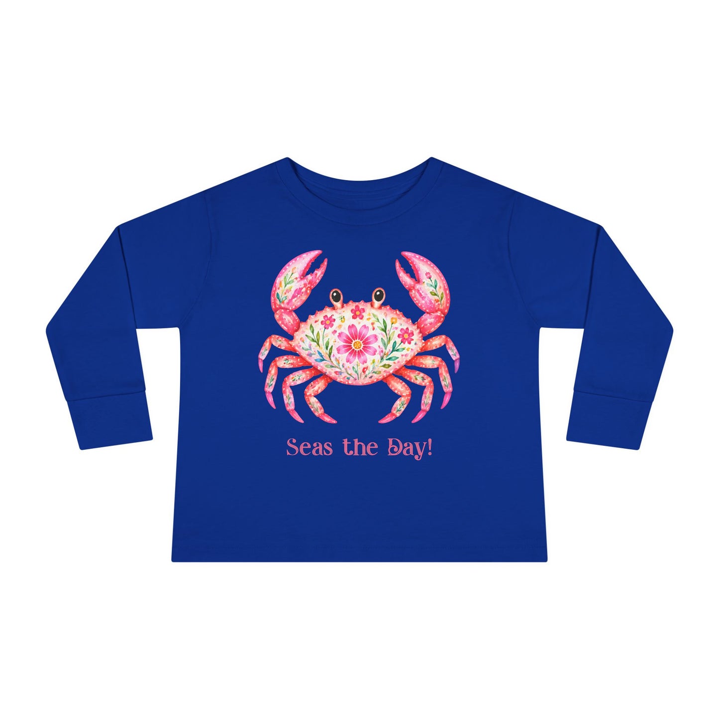 Toddler LS Tee - Animal - Seas the Day Crab (01)