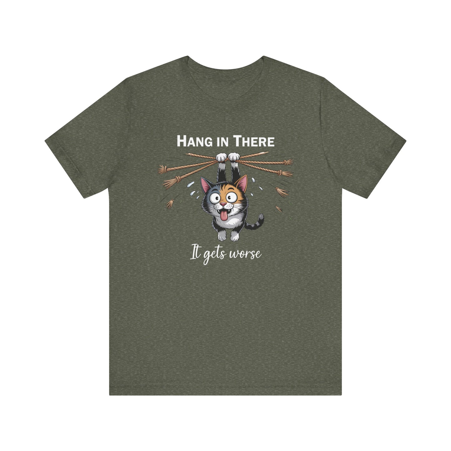 T-Shirt - Animal - Cat - Hang in there (1b)