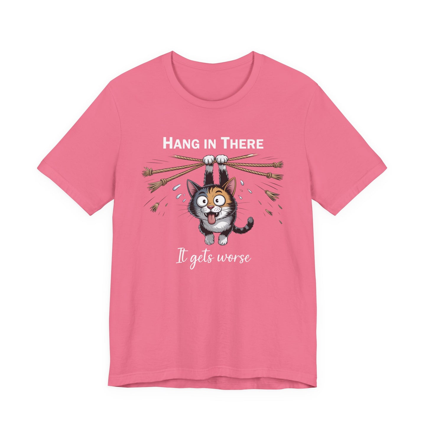 T-Shirt - Animal - Cat - Hang in there (1b)