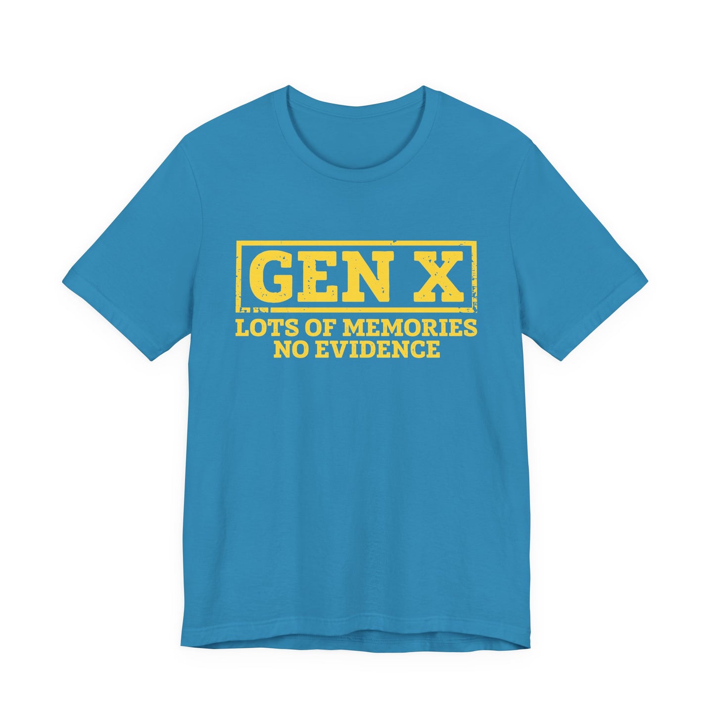 T-shirt - Sarcastic - GenX No Memories (01-yellow)