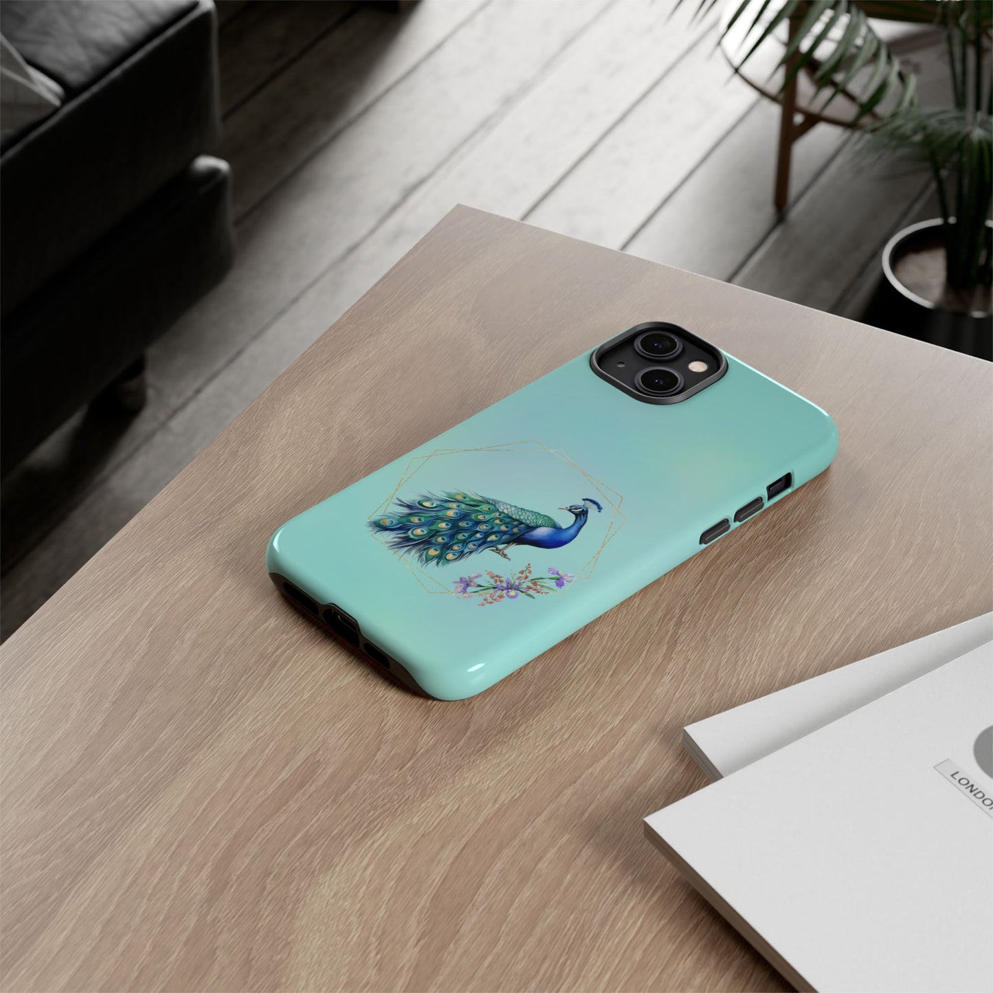 Tough Cell Phone Case - Animal - Peacock (2)