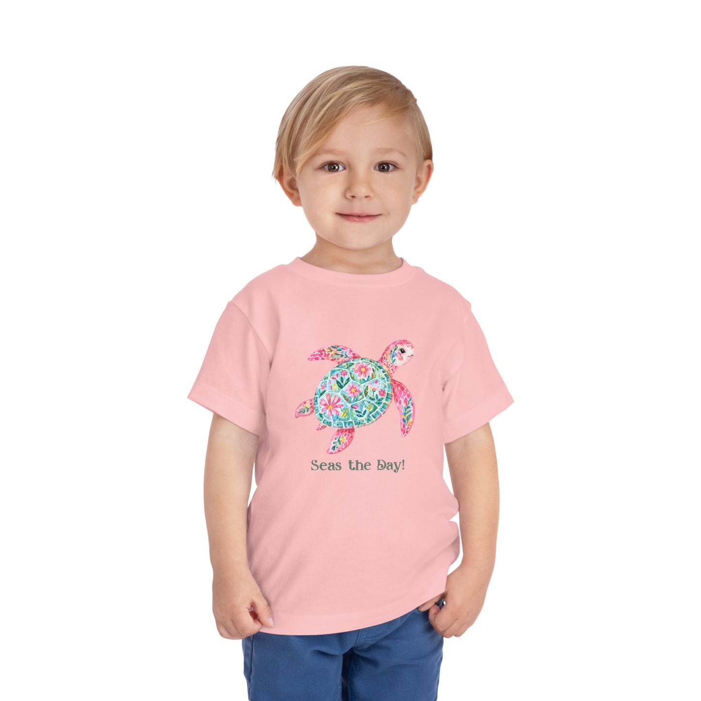Toddler Tee - Animal - Seas the Day Turtle (01)