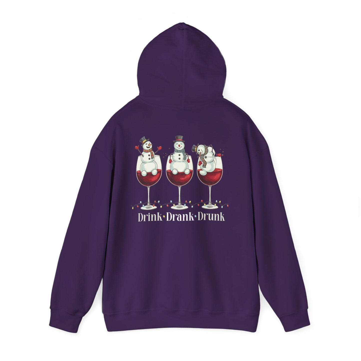 Heavy Blend Hoodie - Winter - Snowmen Drink Drank Drunk (01)