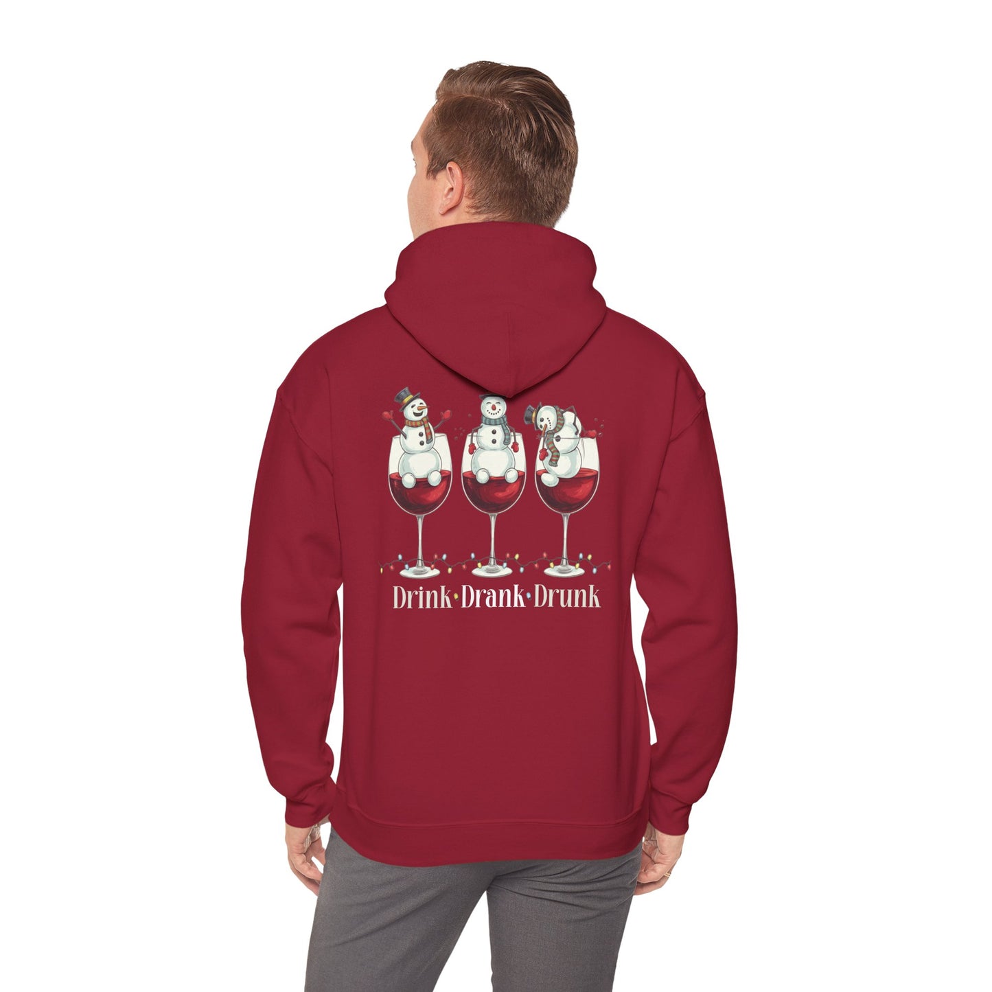 Heavy Blend Hoodie - Winter - Snowmen Drink Drank Drunk (01)