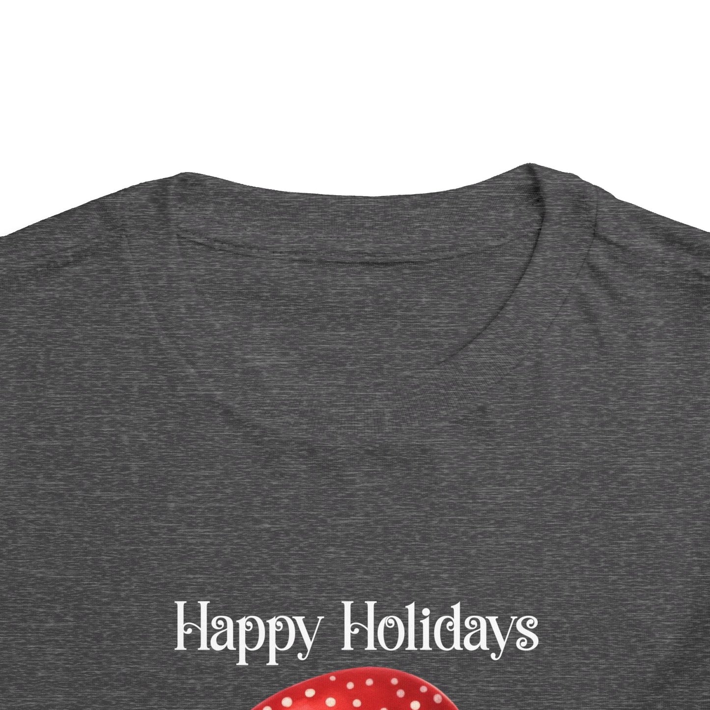 Toddler Tee - Christmas - Gingerbread - Happy Holidays (02a)
