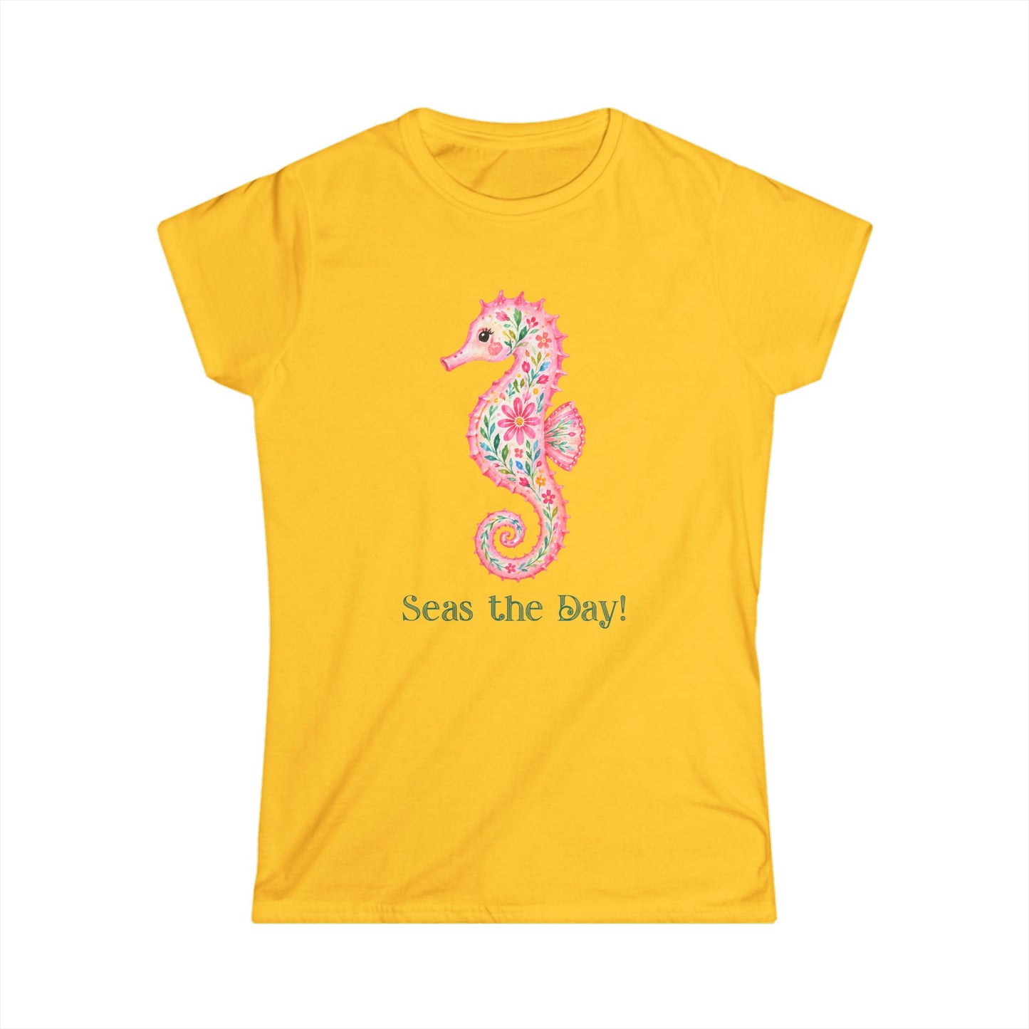 Female T-Shirt - Animal - Seas the Day Sea Horse (01)