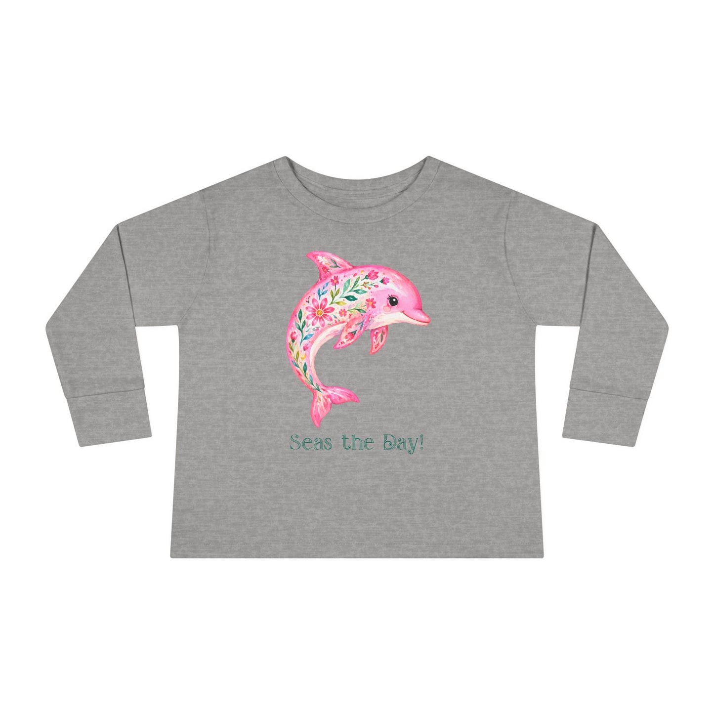 Toddler LS Tee - Animal - Seas the Day Dolphin (01)