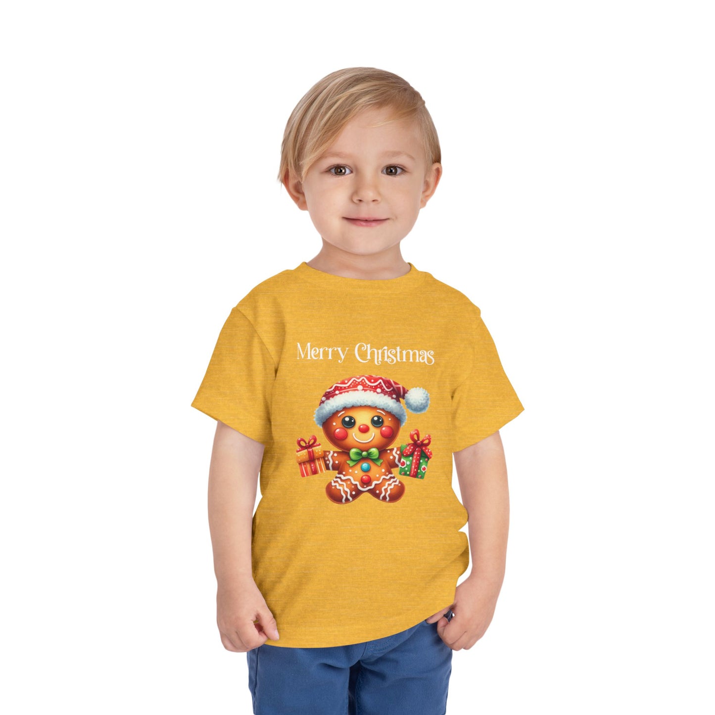 Toddler Tee - Christmas - Gingerbread - Merry Christmas (01a)