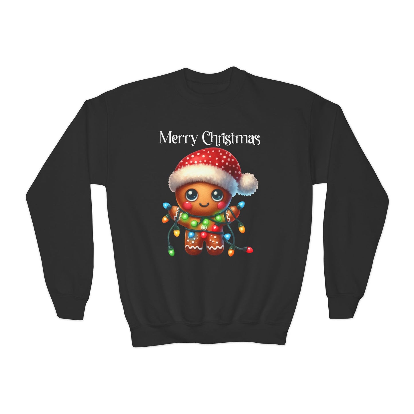 Child Sweatshirt - Christmas - Gingerbread - Merry Christmas (02a)