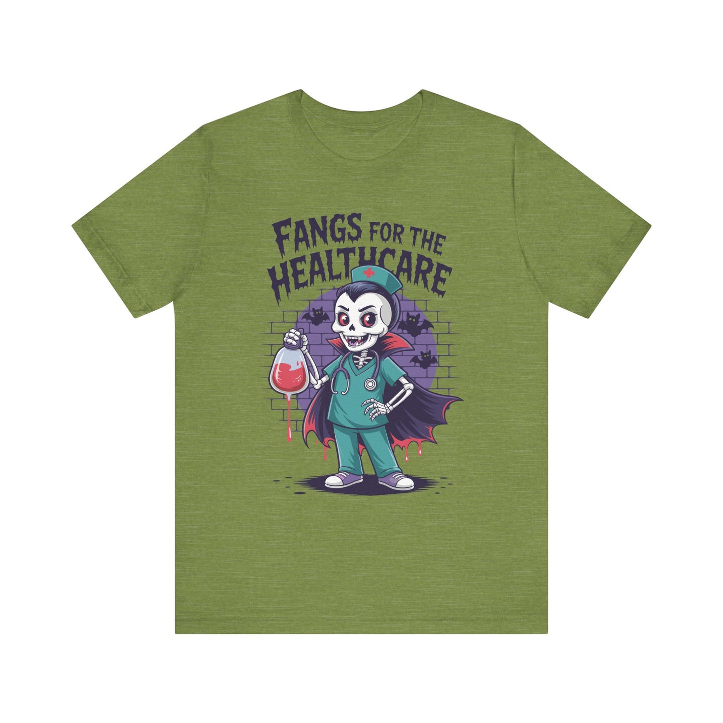T-Shirt - Medical / Halloween - Fangs for the Healthcare (01a)