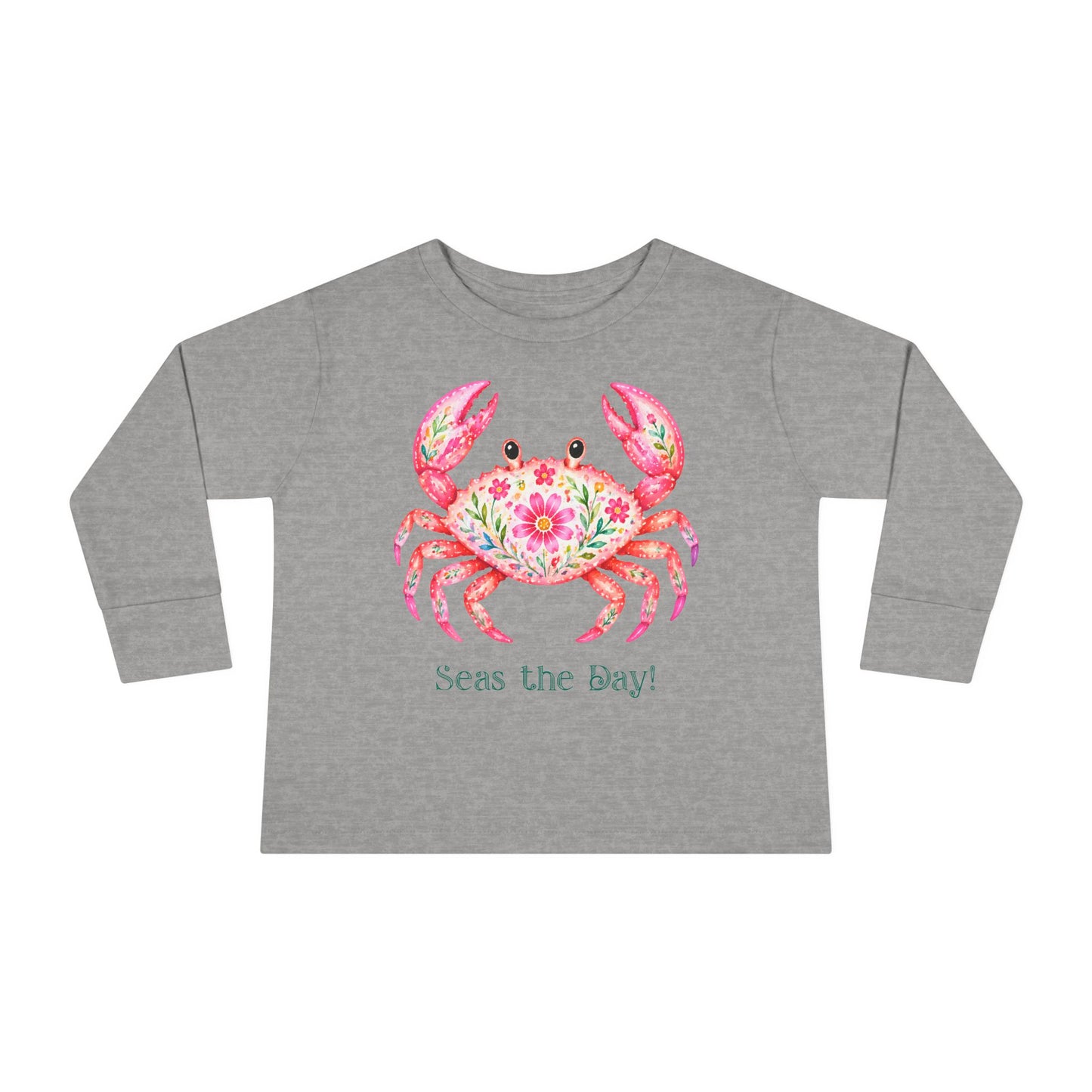 Toddler LS Tee - Animal - Seas the Day Crab (01)