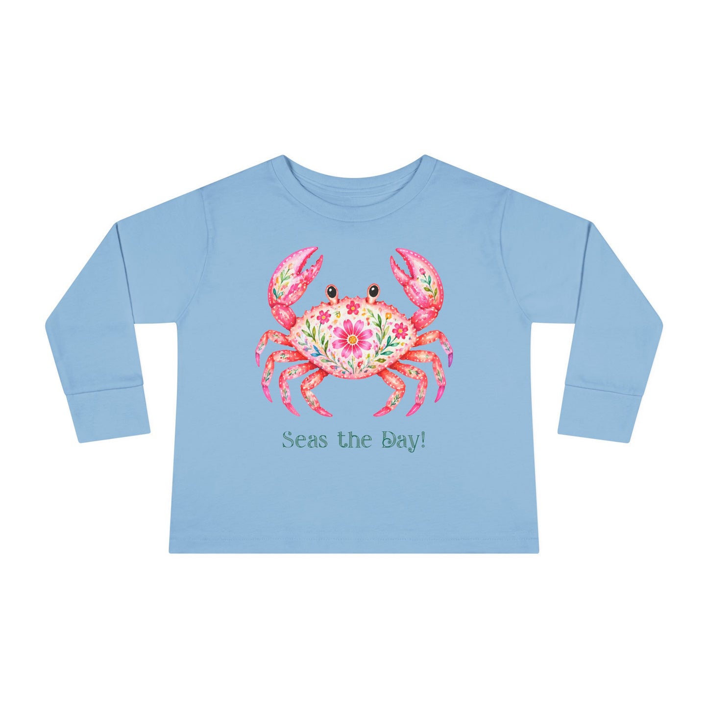 Toddler LS Tee - Animal - Seas the Day Crab (01)