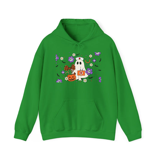 Heavy Blend Hoodie - Medical / Halloween Ghost with Medical Stuff (01a)