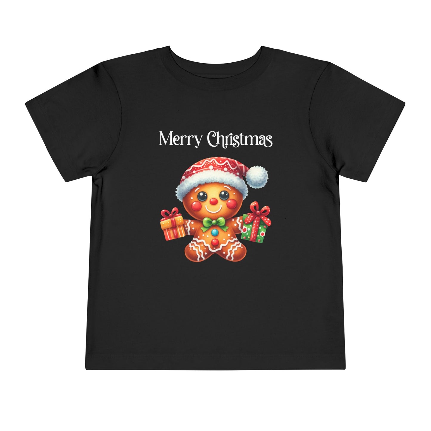 Toddler Tee - Christmas - Gingerbread - Merry Christmas (01a)