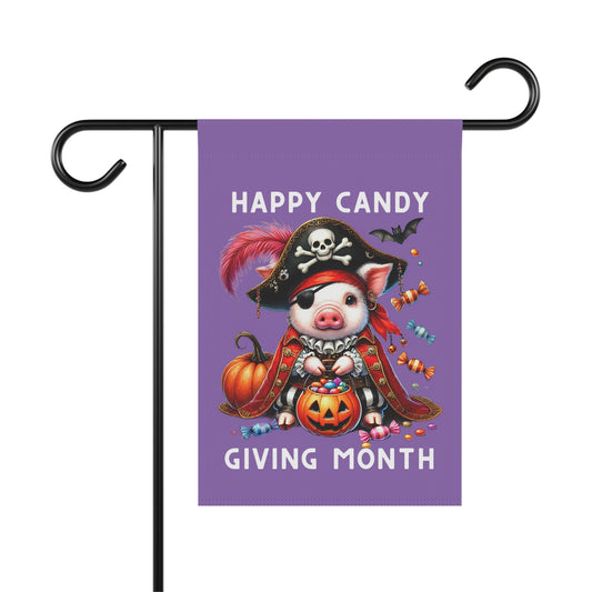 Garden Flag - Halloween - Happy Candy Giving Month (04a)